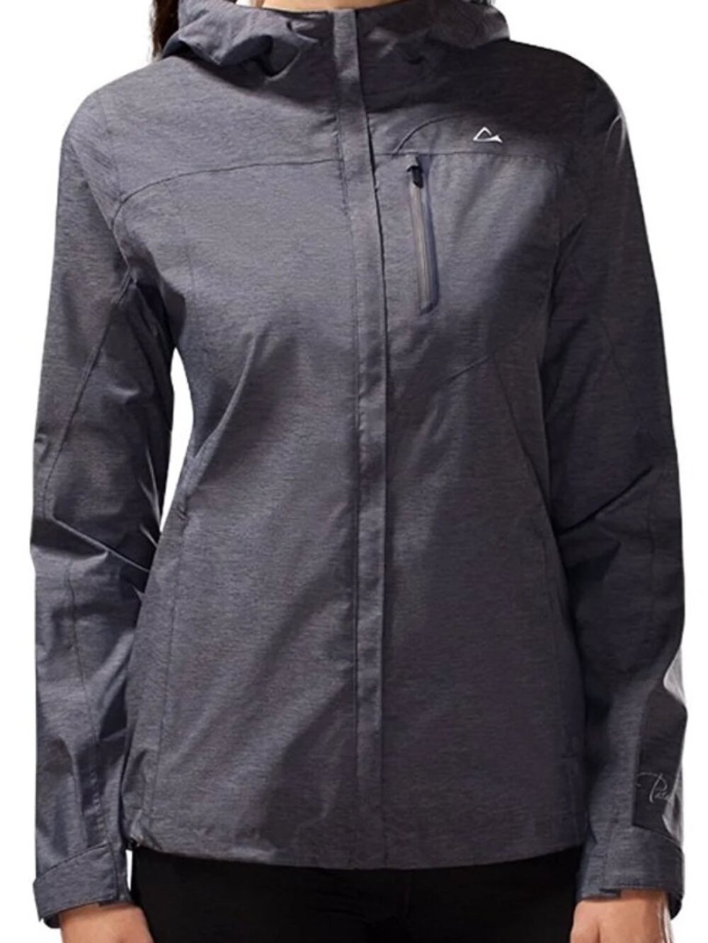Paradox Lightweight Fully Taped Packable Rain Jacket Grey Full Zip Hood Size XL